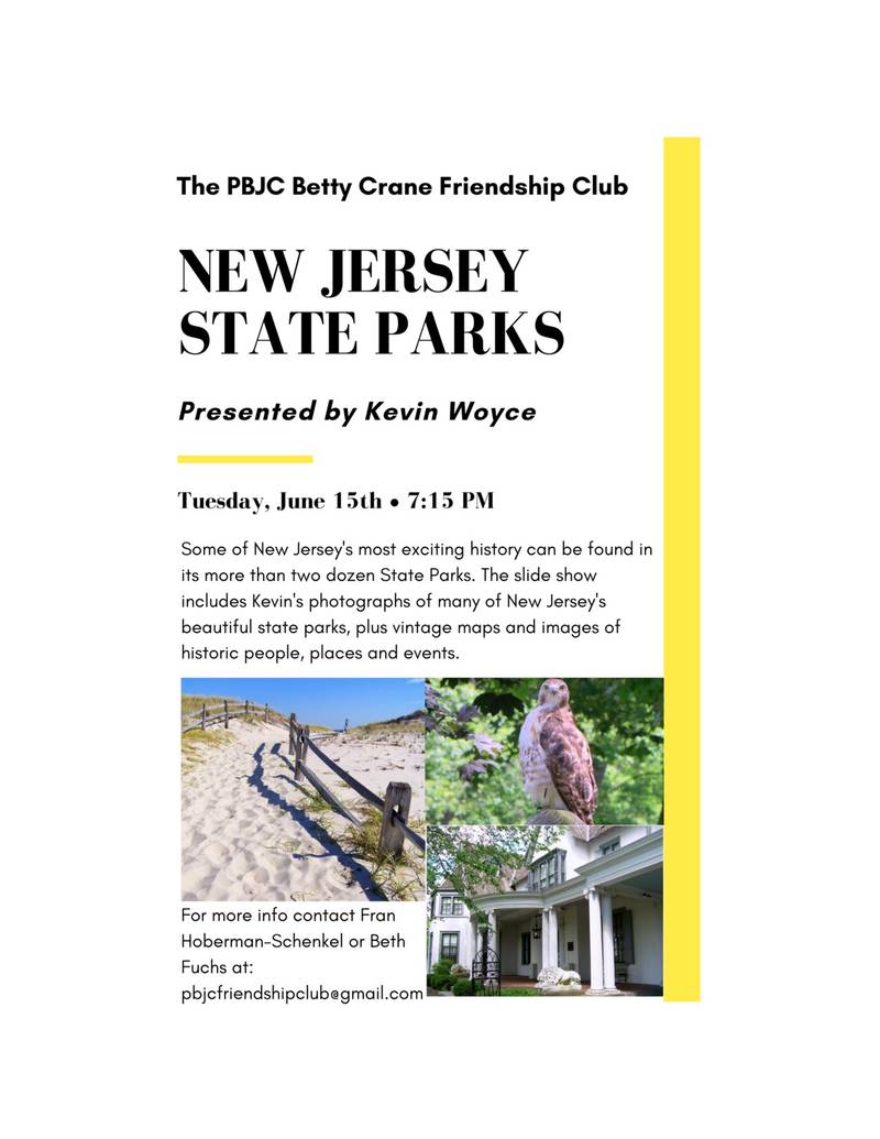 Banner Image for Betty Crane Friendship Club: New Jersey State Parks presented by Kevin Woyce
