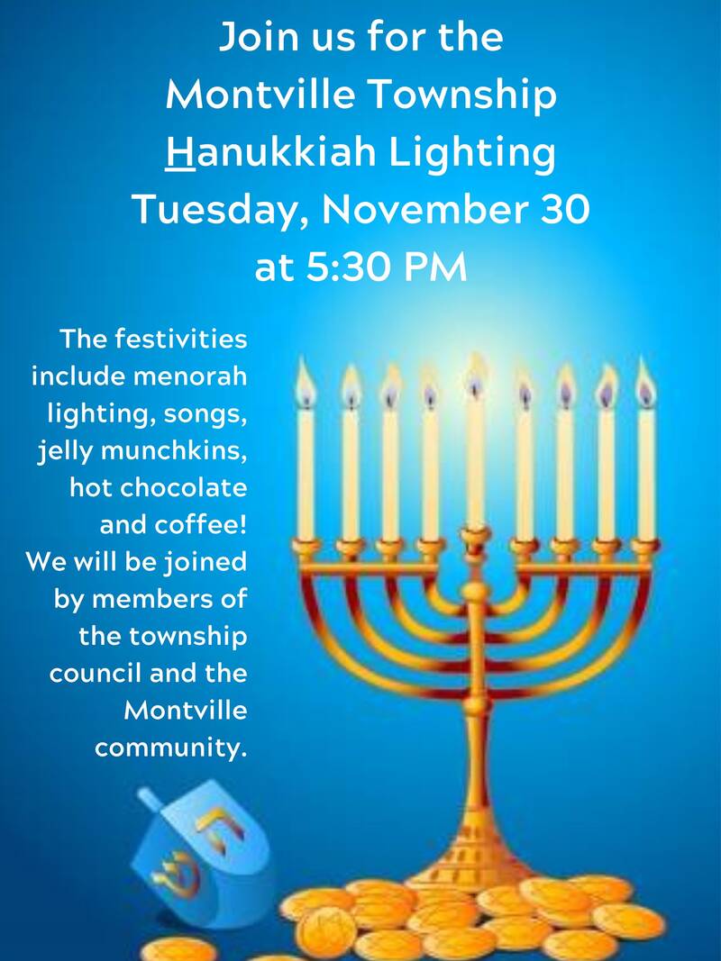Banner Image for Lighting of the Montville Hanukkiah at Town Hall