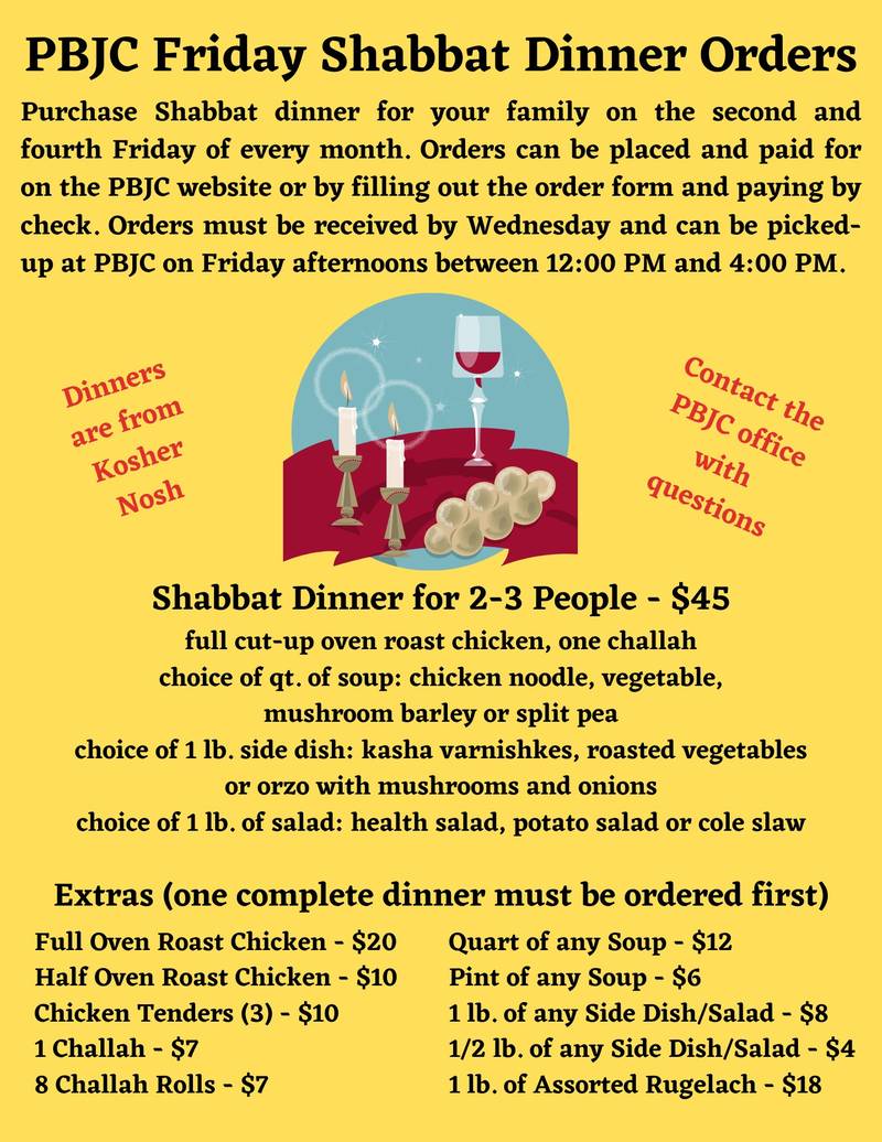 Banner Image for Shabbat Dinner Order Pick-Up