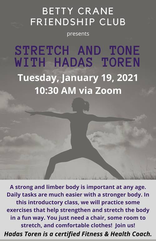 Banner Image for Stretch and Tone with Hadas Toren
